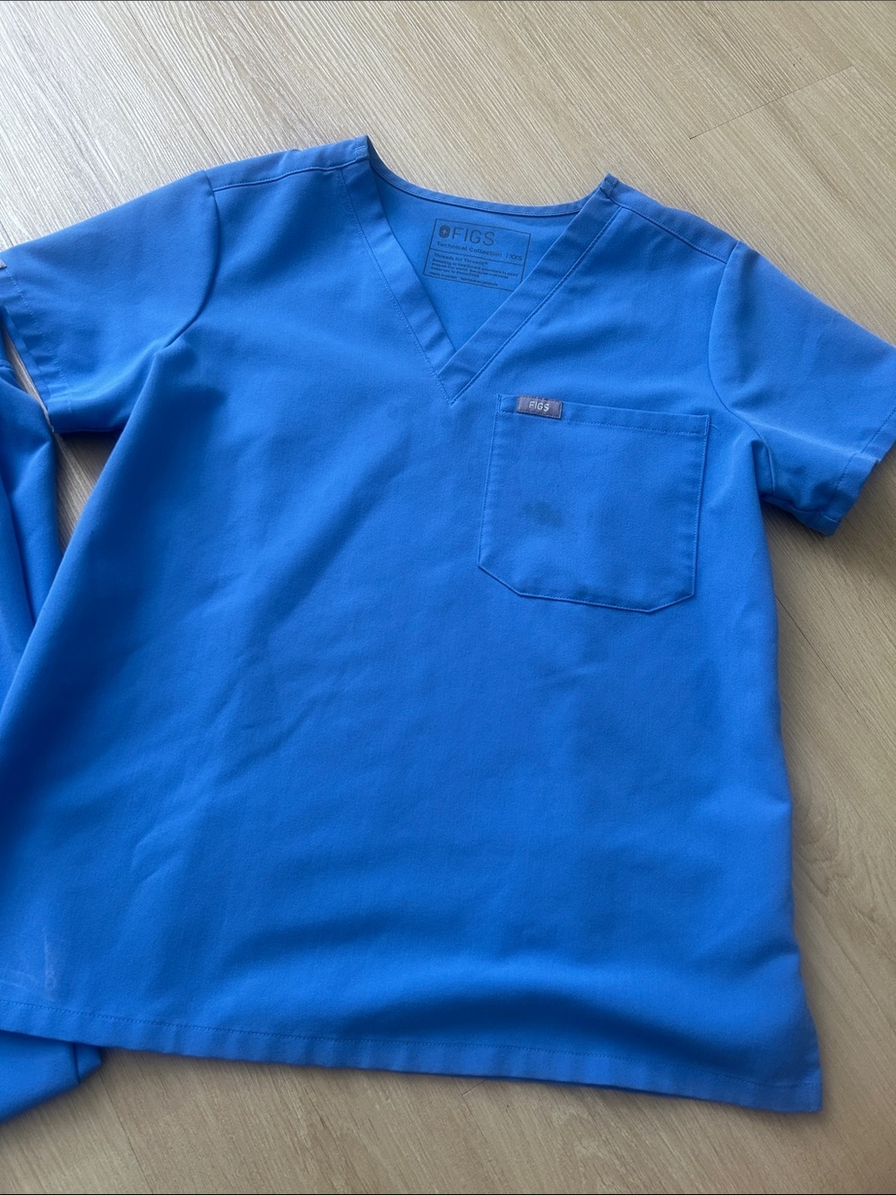 FIGS Ceil Blue Scrub Set (Catarina XXSP/High waisted Livingston XSP)